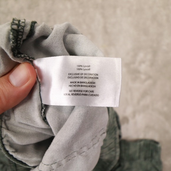 Orvis Women's Green Camo Tencel Paperbag Drawstring Jogger Pants Size‎ M - Picture 7 of 10